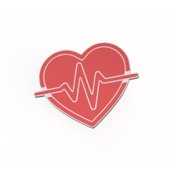 Zápich - srdce EKG č.2