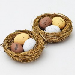 Vajíčka v hnízdě sada 2 kusy